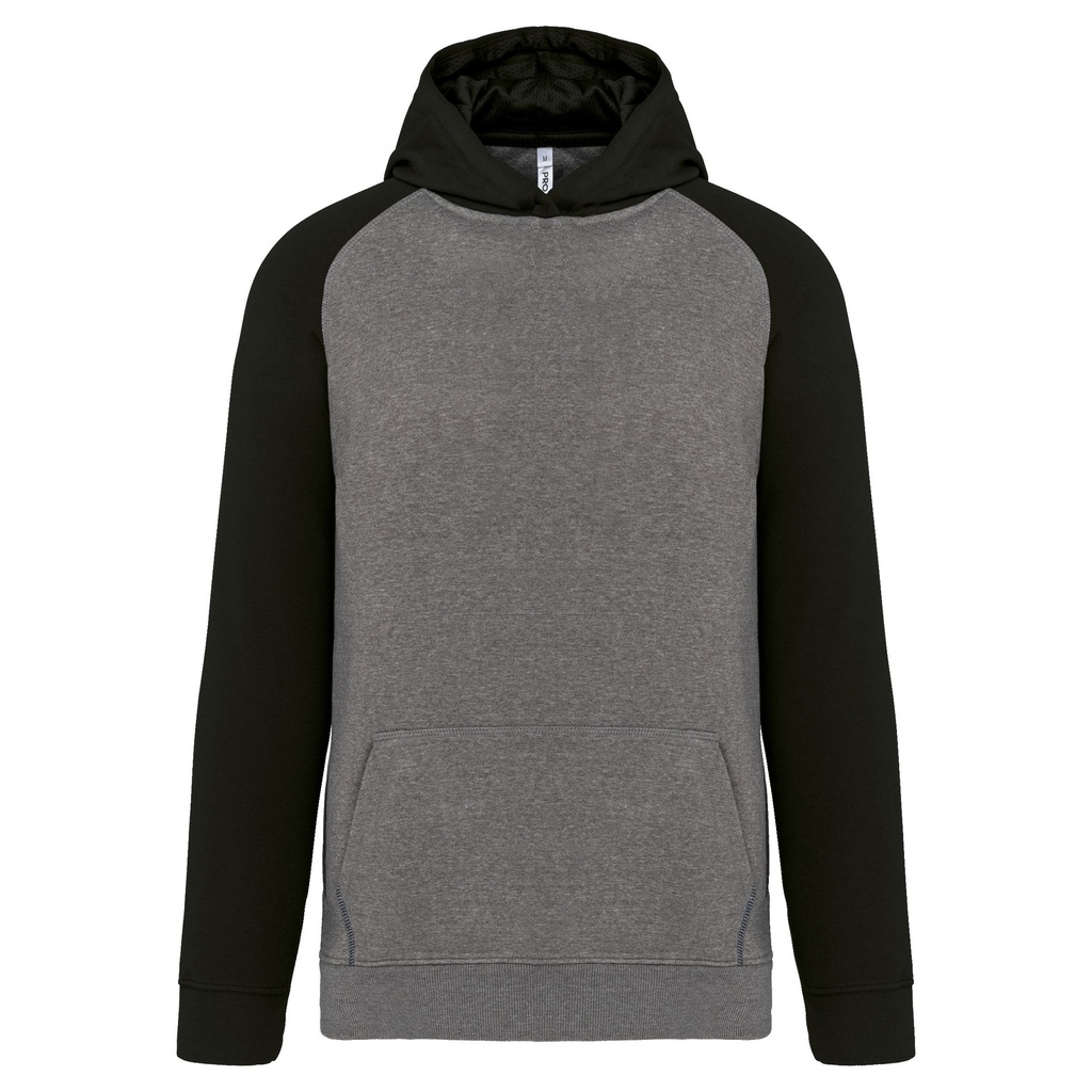 Sweat-shirt capuche bicolore enfant