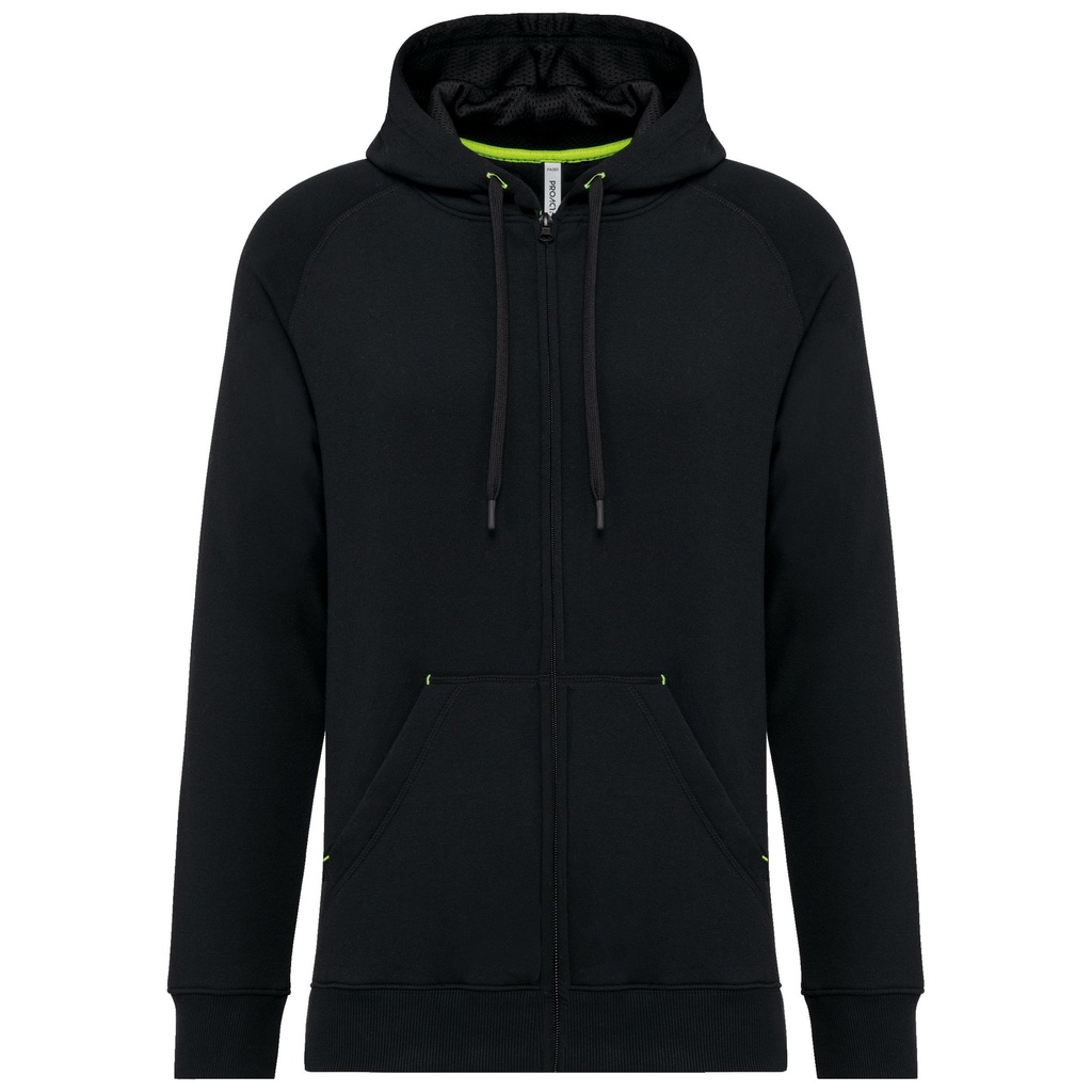 Veste zippée à capuche unisexe