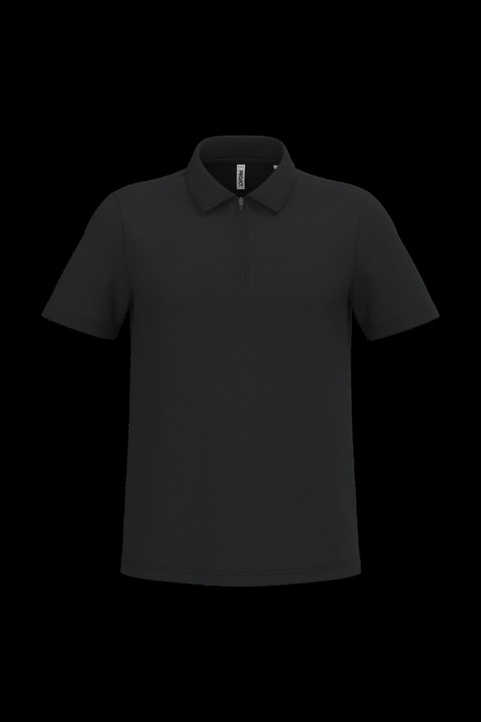 Polo de sport col 1/4 zip homme