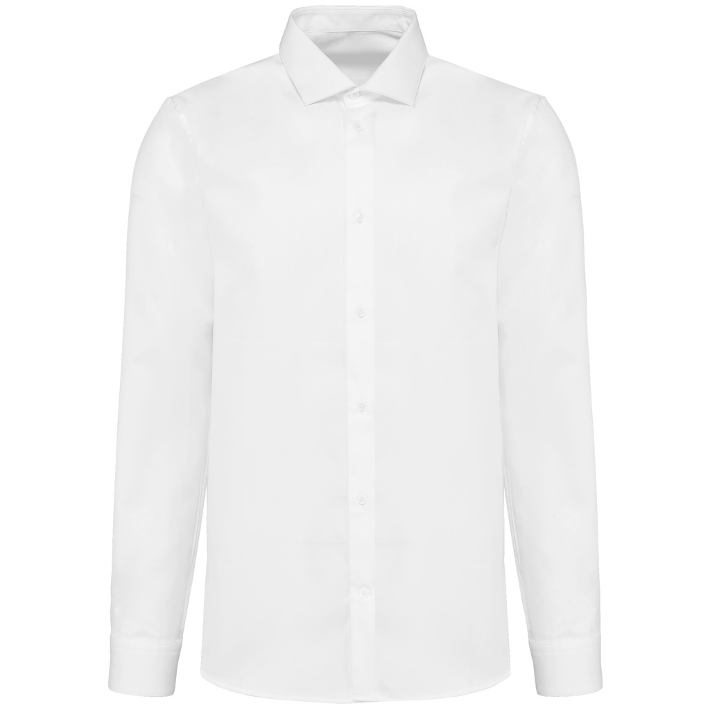 Chemise popeline manches longues homme