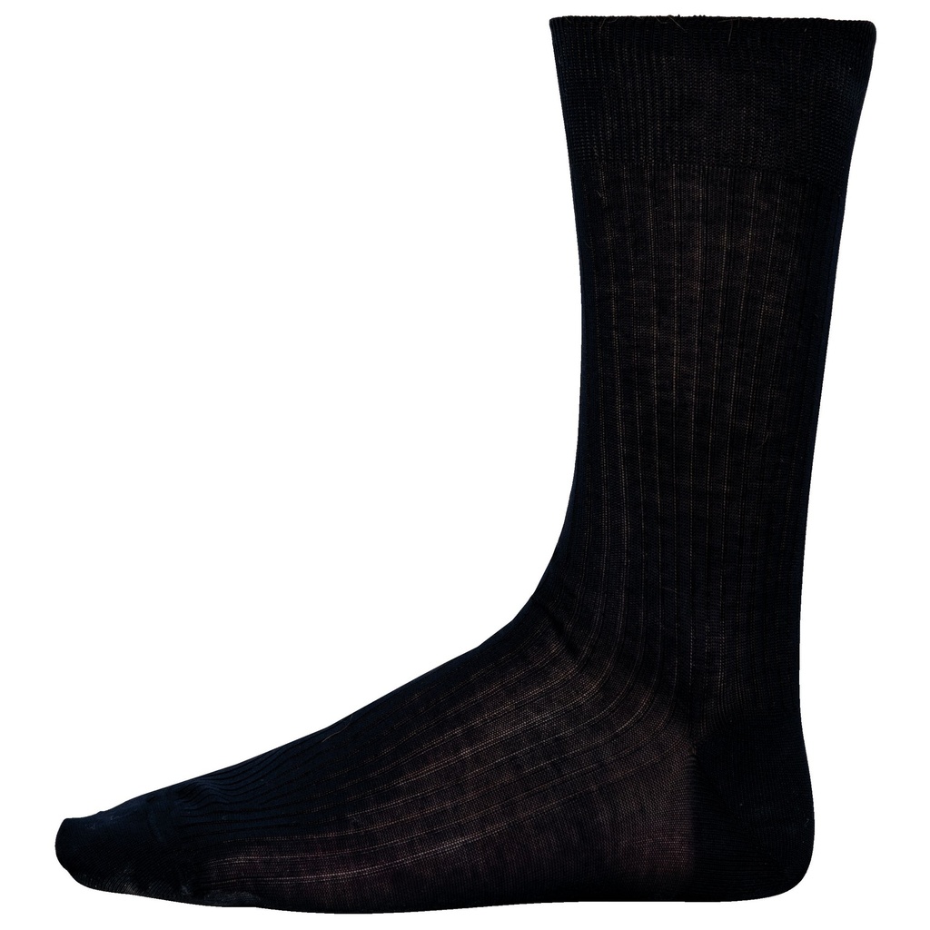 Chaussettes coton rib 4x2 fil d'Écosse homme