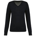 Pull Mérinos col V femme