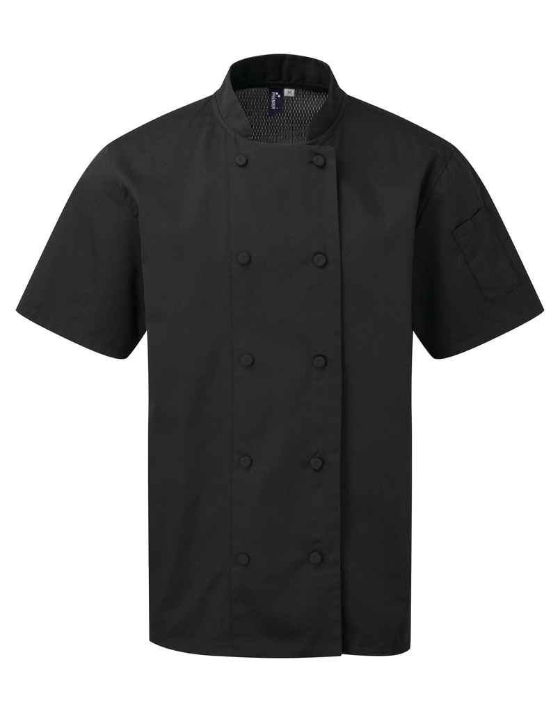 Veste chef cuisinier manches courtes Coolchecker®