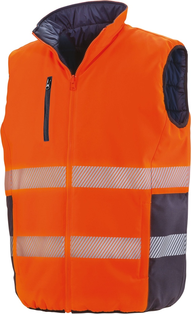 Bodywarmer de sécurité réversible