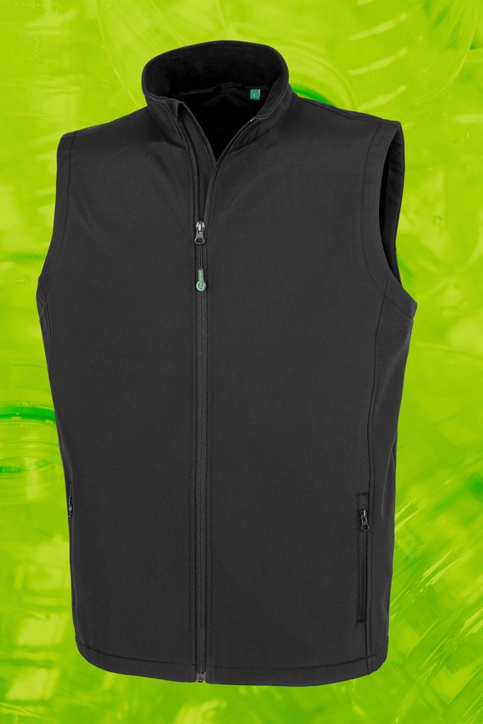Bodywarmer softshell homme recyclé