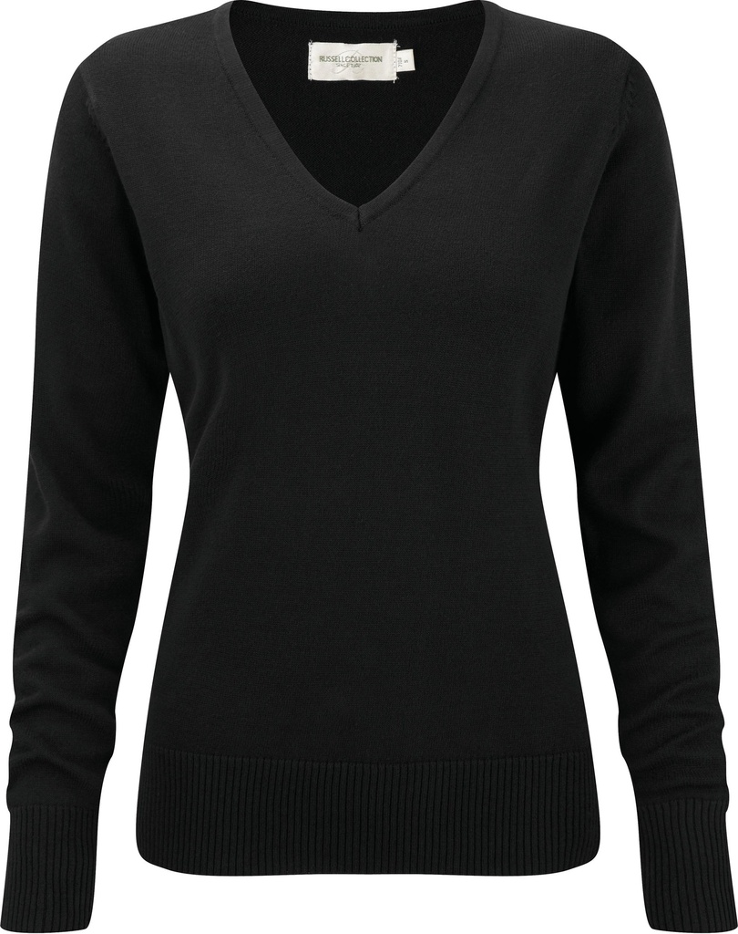 Pullover femme col v
