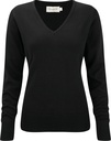 Pullover femme col v