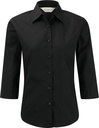 Chemise fittée femme manches 3/4