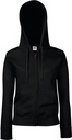 Sweat-shirt femme zippé capuche Premium (62-118-0)