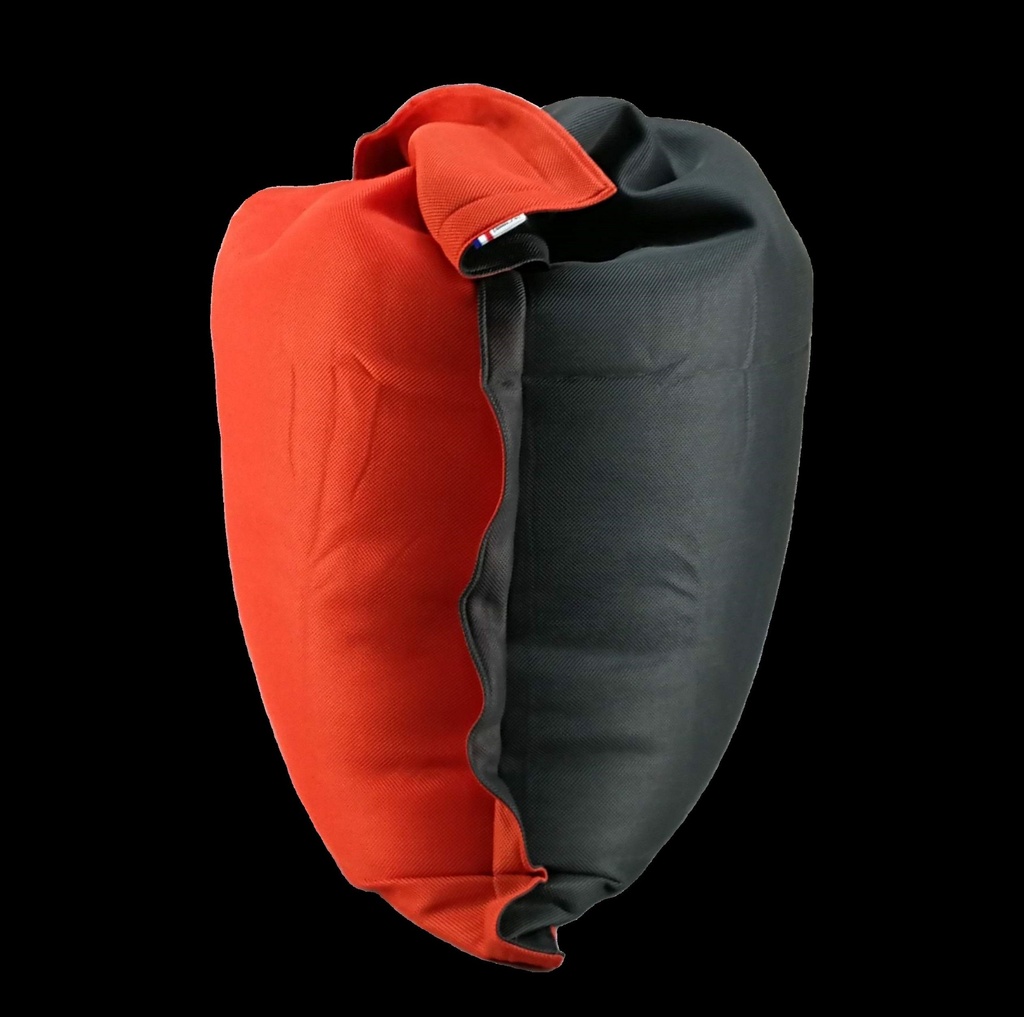 Pouf déhoussable bicolore - Grand modèle