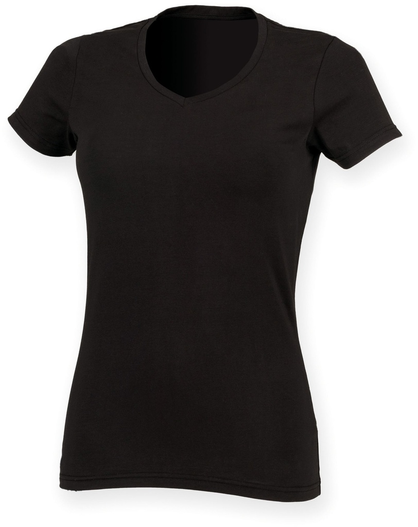 T-shirt femme col v Feel Good