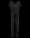 Combinaison en maille manches courtes en lin femme