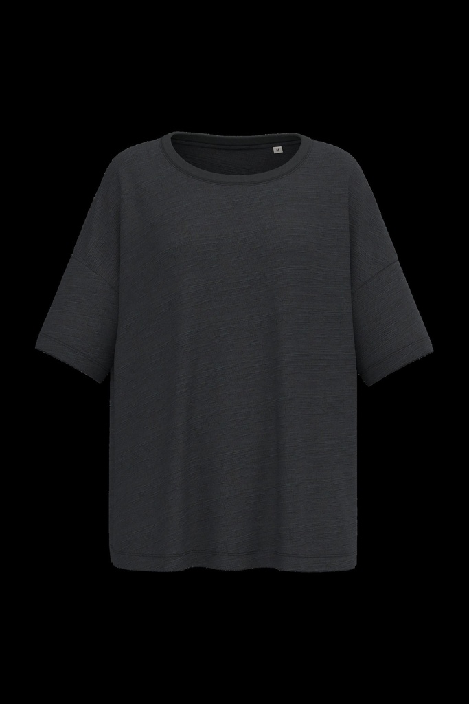 T-shirt écoresponsable slub oversize femme