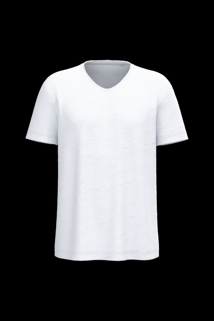 T-shirt écoresponsable col slub à épaules tombantes homme
