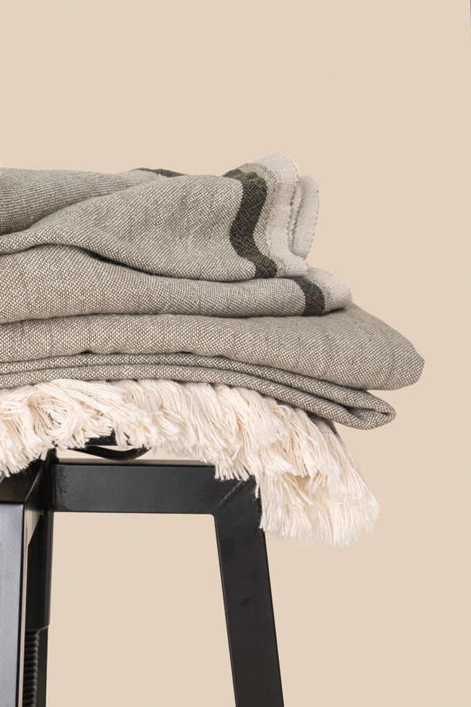 Fouta à rayures