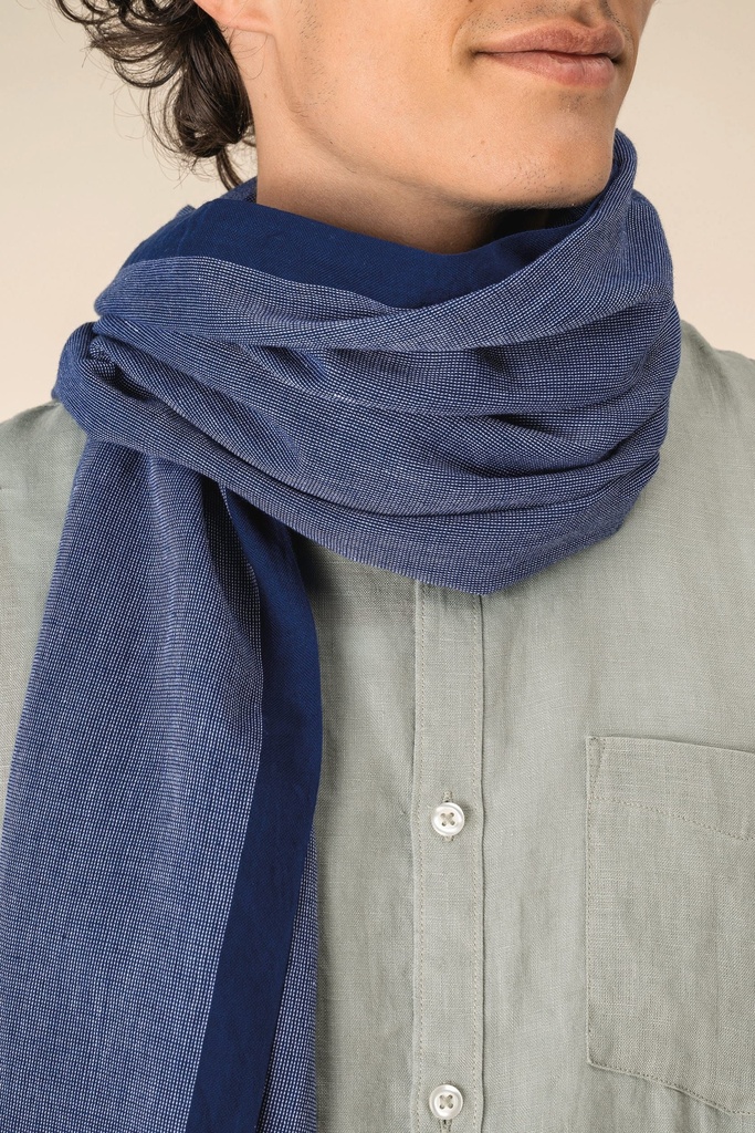 Chèche en chambray unisexe