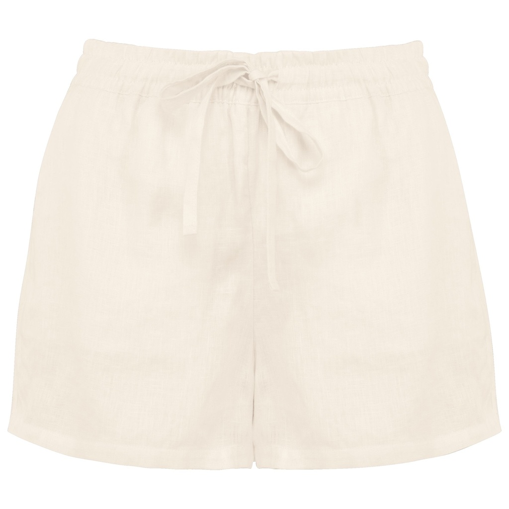 Short en lin femme