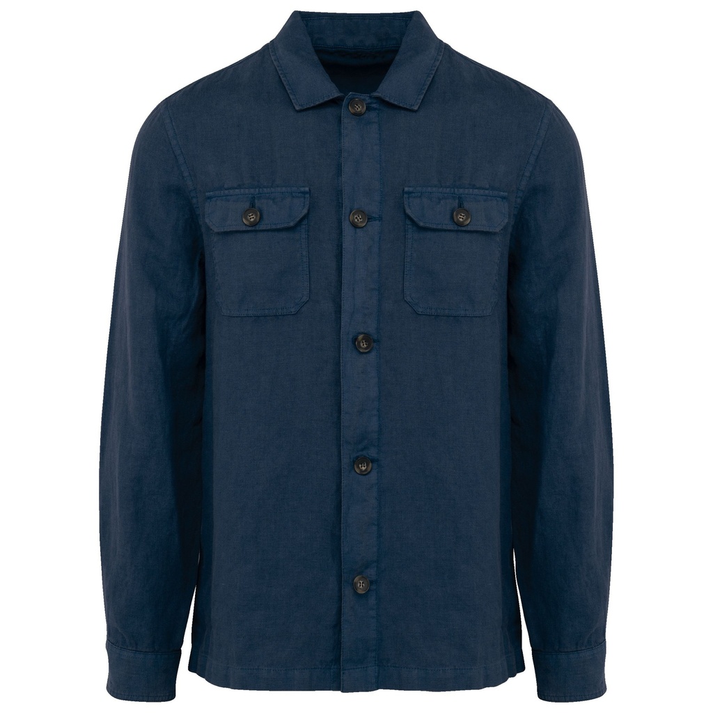 Surchemise délavée en lin homme