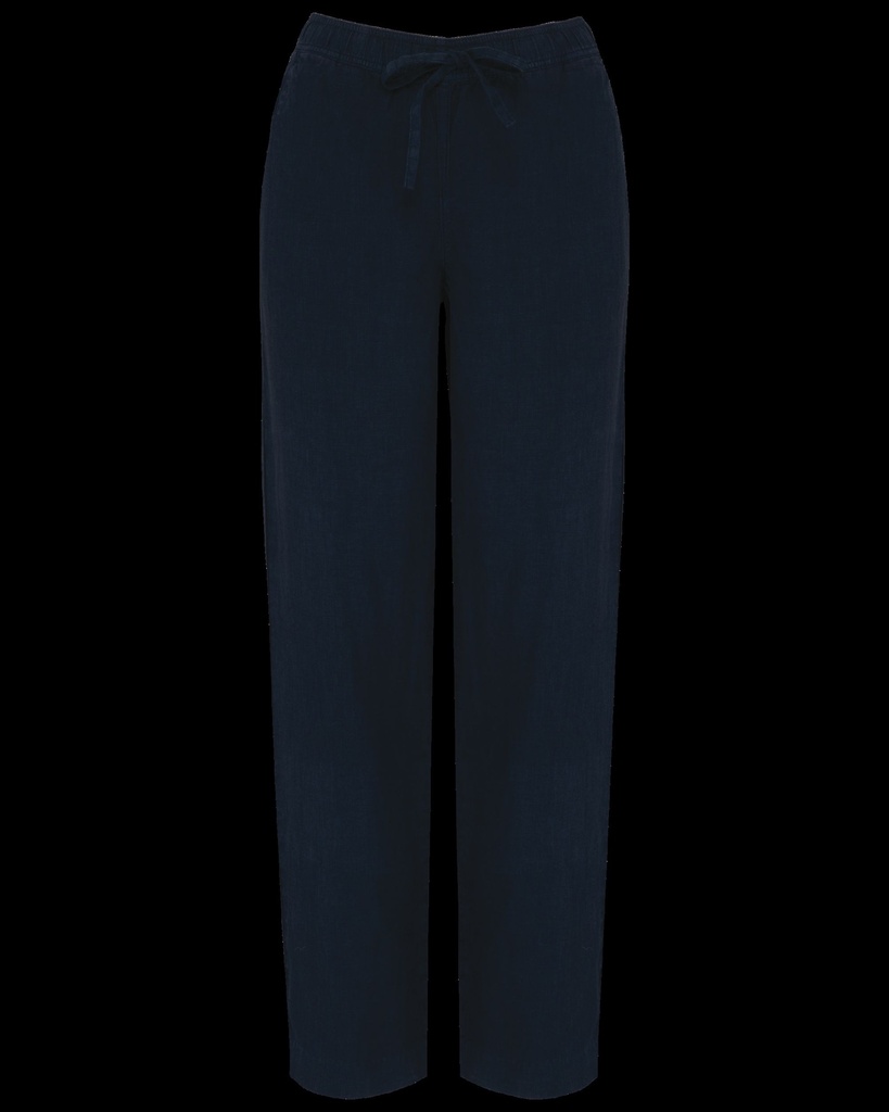 Pantalon délavé en lin femme