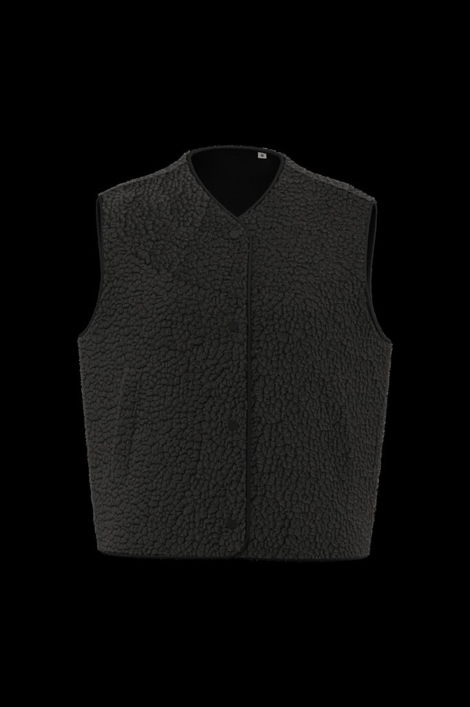 Veste sans manches en sherpa femme