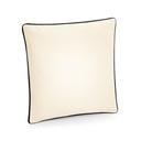 Housse de coussin à bord passepoilé