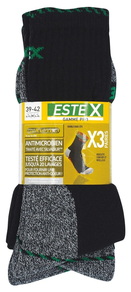 Lot de 3 paires de chaussettes SAFETY WORK
