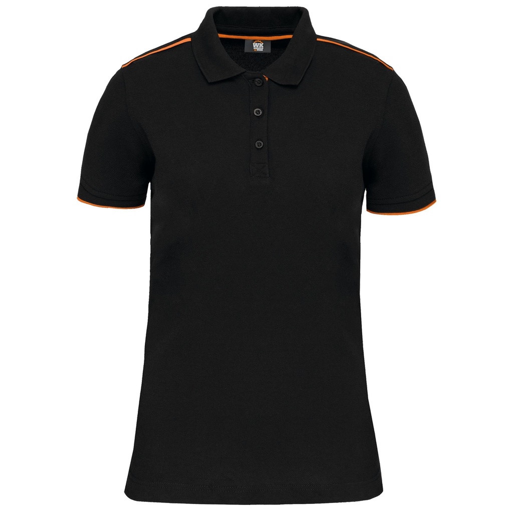 Polo Day To Day contrasté manches courtes femme