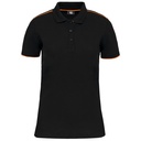 Polo Day To Day contrasté manches courtes femme