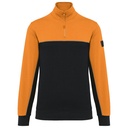 Sweat-shirt écoresponsable col zippé unisexe
