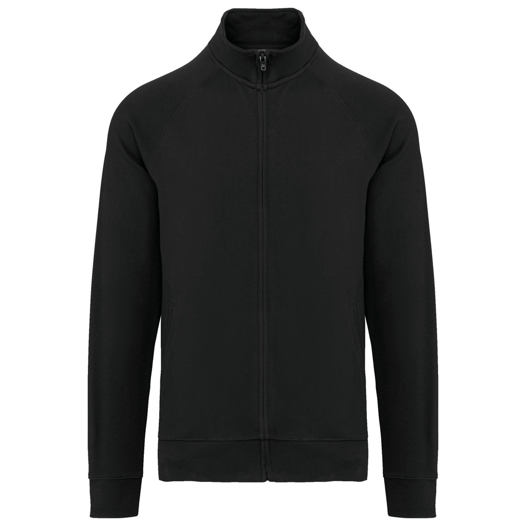 Veste molleton coton manches raglan unisexe