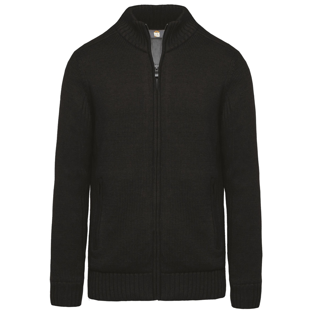 Cardigan doublé polaire homme