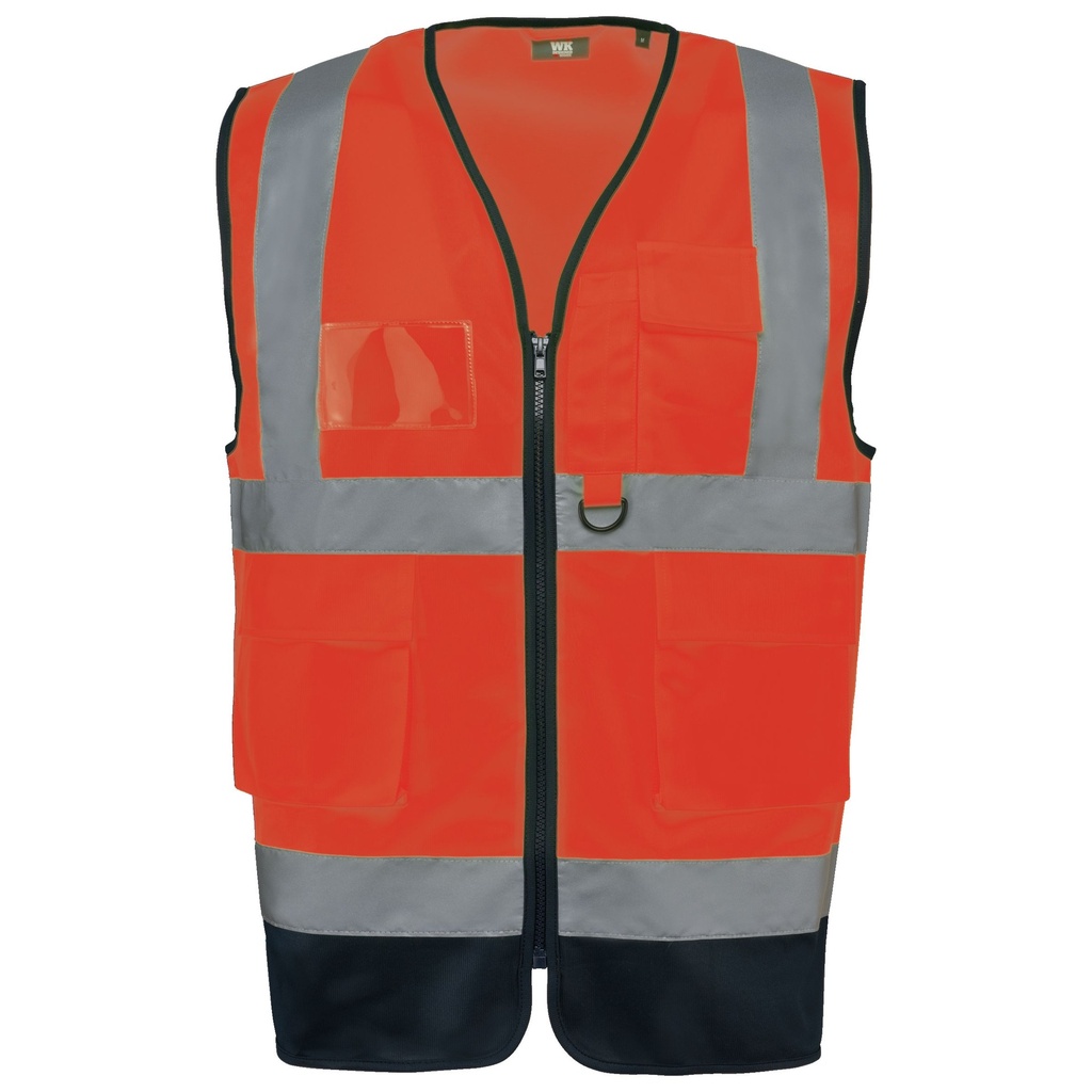Gilet de sécurité haute visibilité recyclé avec zip unisexe