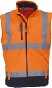 Bodywarmer softshell haute visibilité