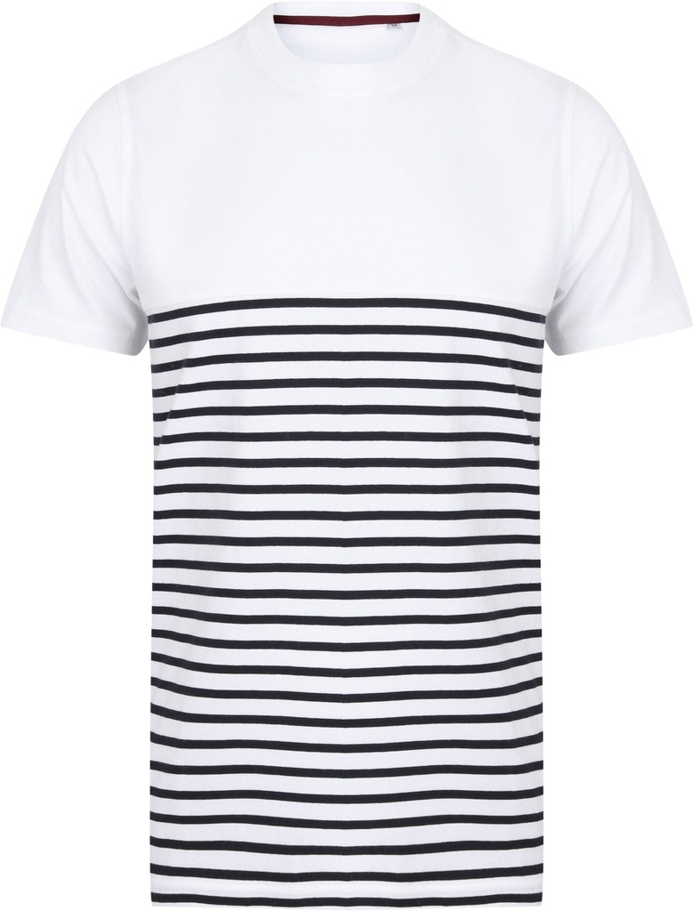 T-shirt breton à manches courtes