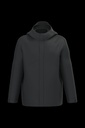 Parka 3-en-1 imperméable à capuche bicolore unisexe
