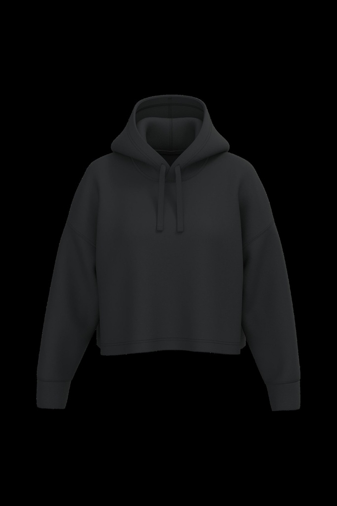 Sweat-shirt crop à capuche femme