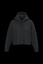Sweat-shirt crop à capuche femme