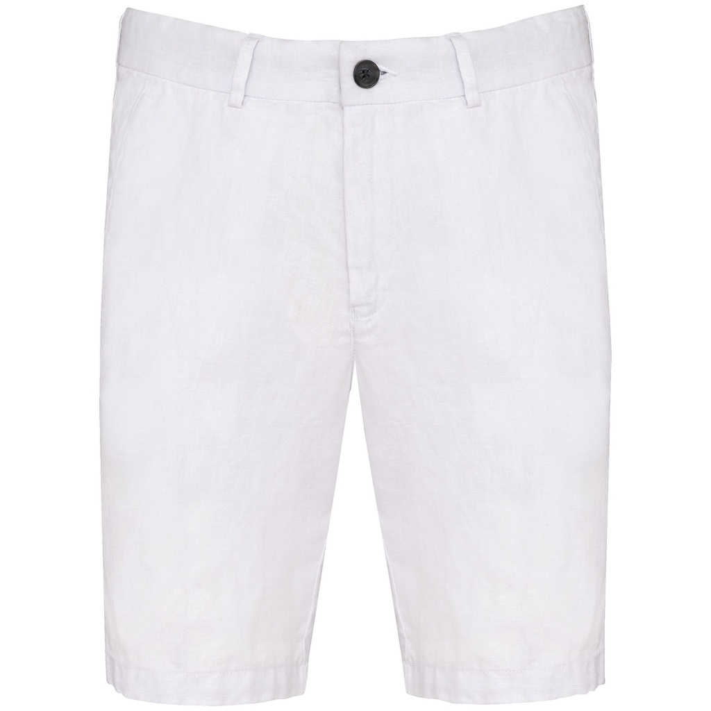 Bermuda en lin homme