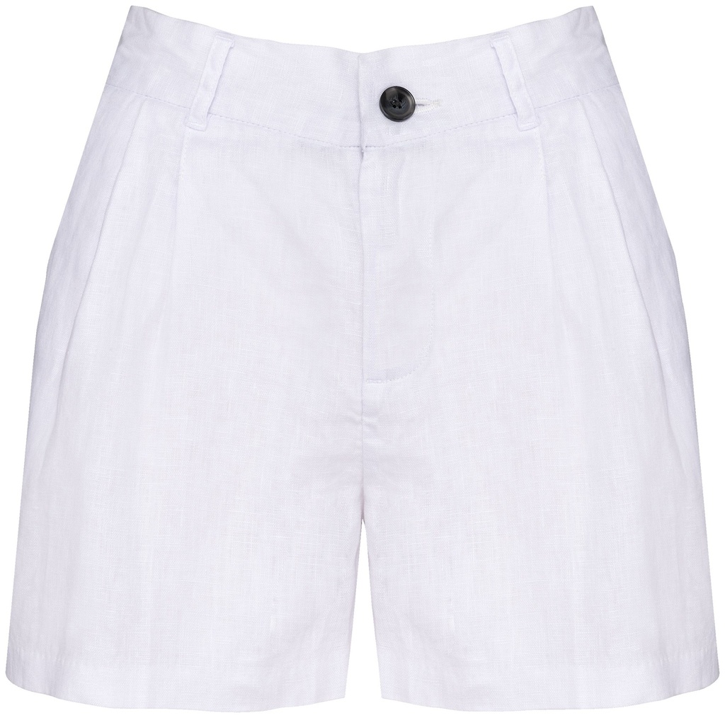 Short en lin femme