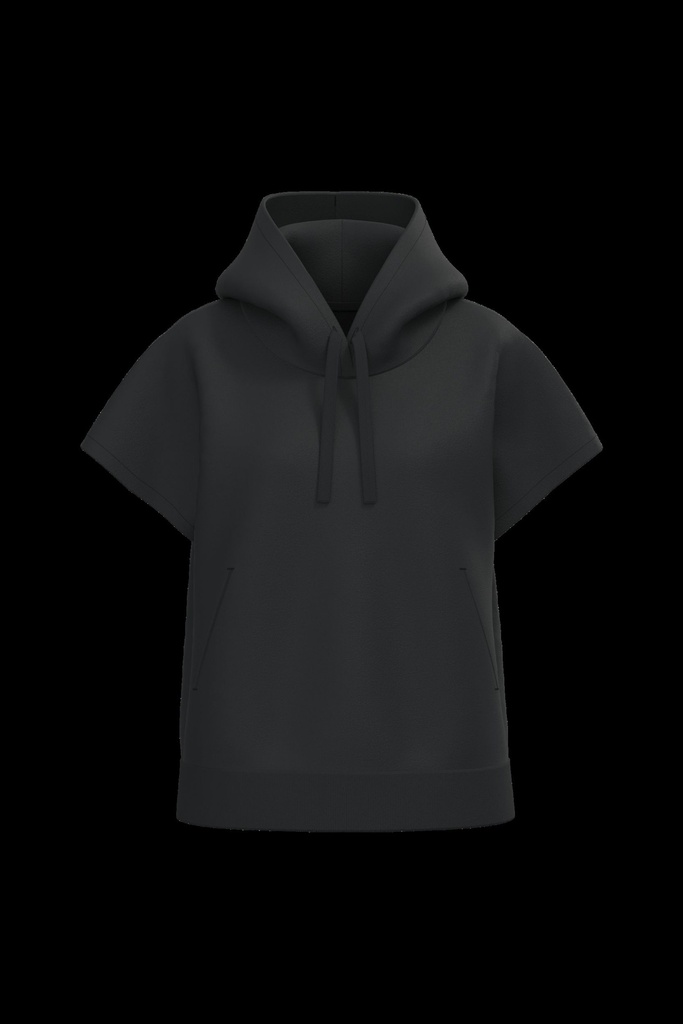 Sweat-shirt écoresponsable à capuche oversize sans manches French Terry femme