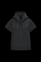 Sweat-shirt écoresponsable à capuche oversize sans manches French Terry femme