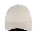 Casquette 6 panneaux en coton recyclé