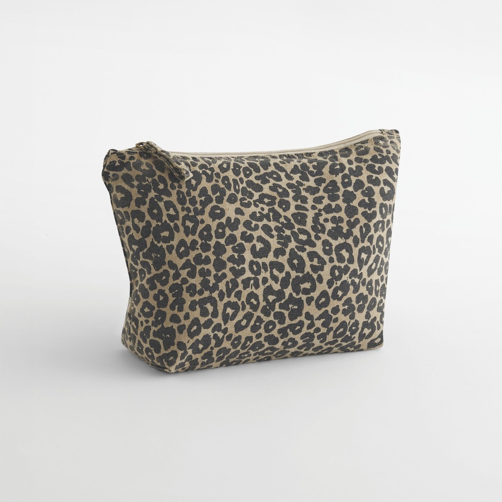 Pochette en toile imprimé léopard