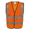 Gilet boutonné haute visibilité Eco Superior
