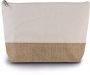 Pochette en toiles de coton et jute
