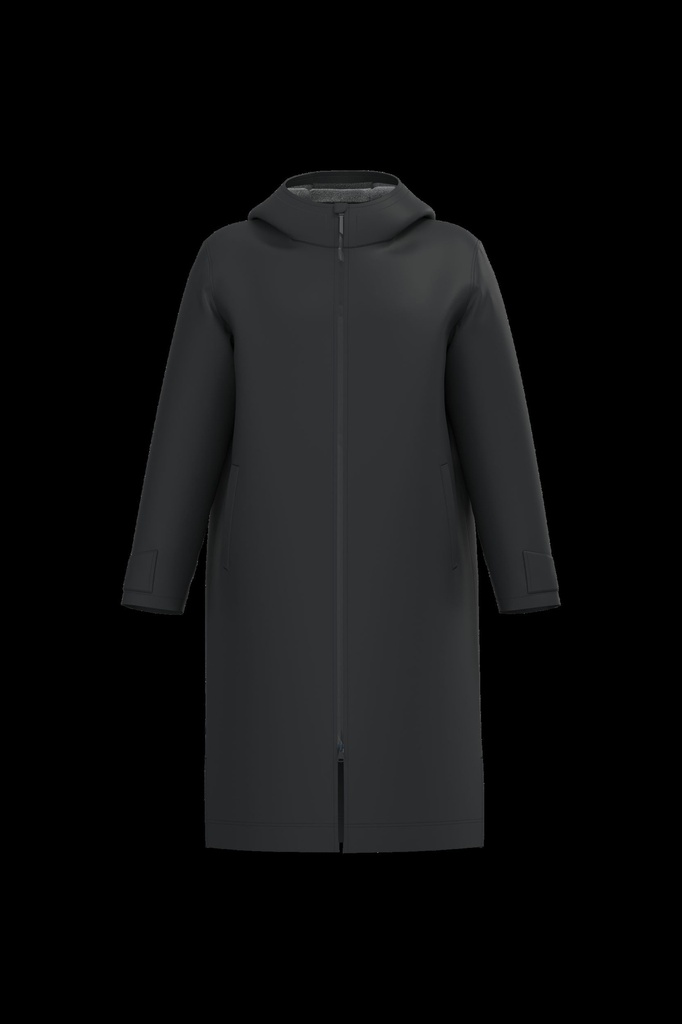 Parka longue doublée sherpa unisexe