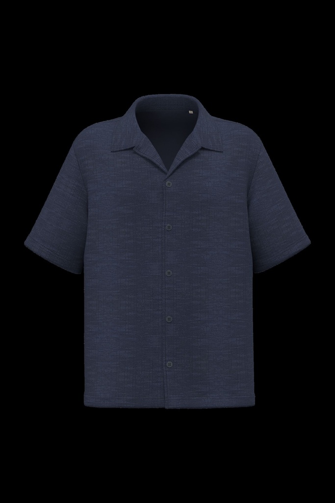 Chemise à manches courtes texturée homme