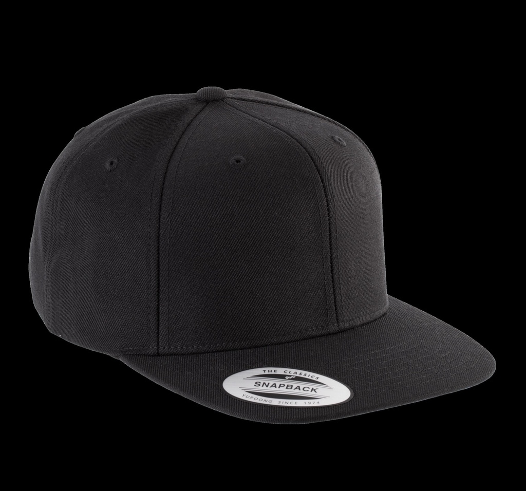 Casquette visière plate - 6 panneaux