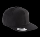 Casquette visière plate - 6 panneaux