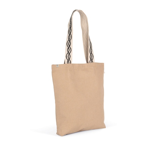 [KINS116] Sac shopping recyclé à fond plat